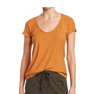 James Perez Deep V-Neck T-Shirt size 2 AMBER